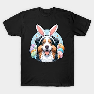 Kromfohrlander Celebrates Easter with Bunny Ears Joy T-Shirt